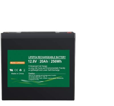China NCM 12v 20AH LiFePO4 Battery Pack 12.8V Lithium Ion Deep Cycle Battery Solar for sale