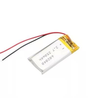 China 350mAh 3.7v Lithium Polymer Battery 0.35A Lithium Ion Rechargeable Battery Cell for sale