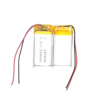 China 3.7v 500mAh Li Lithium Polymer Battery 0.35A Unrechargable With Wire for sale