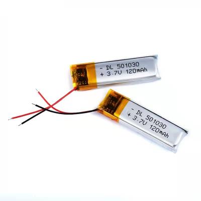 China 120mAh Lithium Polymer Battery 0.12A Bluetooth Headset Rechargeable Battery 1S1P for sale