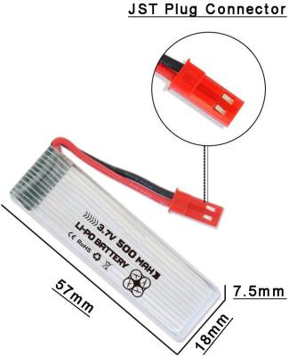 China U817A Lithium Polymer Battery 500mah 3.7v Lipo Rechargeable Battery RC for sale