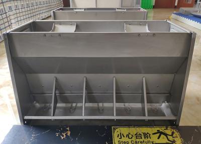 China SS304 10 Holes Fattener Pig Trough Feeder Double Sides Anti Rust for sale