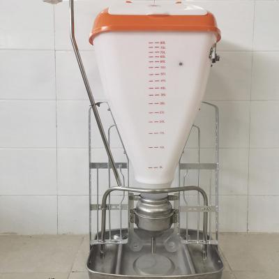 China Plastic Dry Wet Automatic Pig Feeder 110 Liter 1320mm height for sale