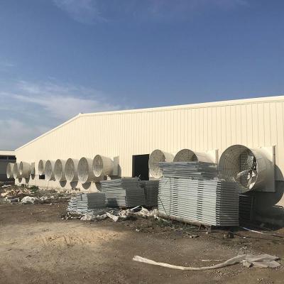 China 1.1kw agrícola galvanizó el tipo del cono de las cuchillas del extractor de la ventilación 6 en venta