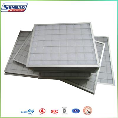 China Industrial Clean Room Pleated Panel Air Filters Synthetic Fiber for sale