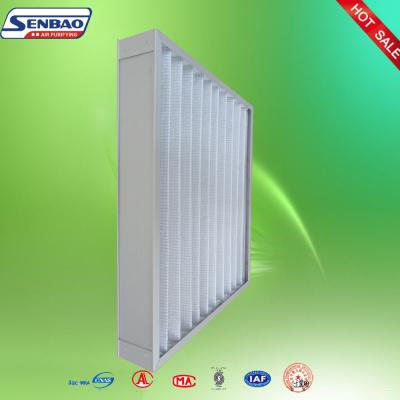 China Ventilation Washable Pleated Panel Air Filters Industrial With High Efficiency for sale