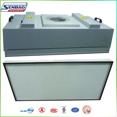 China High Efficiency HVAC Air Filters , Industial FFU Fan Filter Unit with H13 99.99% for sale