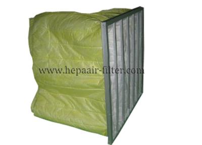 China High Efficiency F8 Pocket Commercial Air Filters / Hepa Air Conditioning Filters for sale