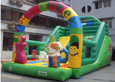 China Corrediça inflável comercial de Pista Shrek com o encerado durável do PVC de Plato à venda