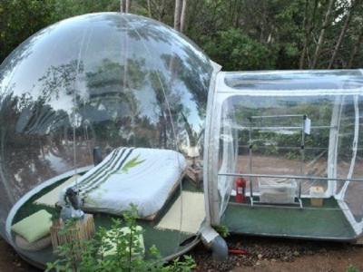 China Barraca inflável do acampamento do espaço livre inflável exterior transparente da barraca do gramado para a família à venda