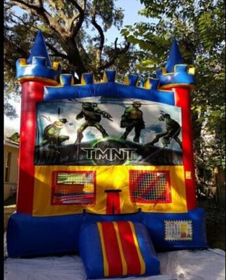 China Exciting Inflatable Bouncer House , Teenage Mutant Ninja Turtles Bouncer for sale