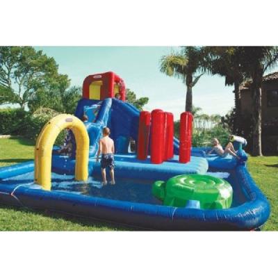 China Water Park Equipment Children'S Water Slide With Small Pool , Family Resorts Water Parks Kids Inflatable Water Slide for sale