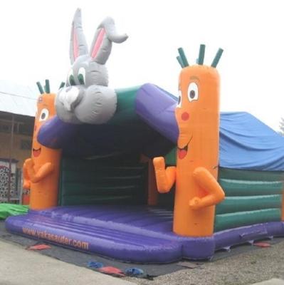 China Rabit Head Kids Large Bouncy Castle Funny 7.7m x 7.2m x 5.96m for sale