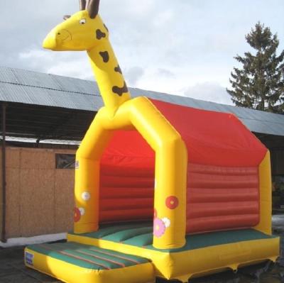 China Commercial Jump Bouncy Castle Giraffe A Frame EN14960 0.55MM PVC for sale