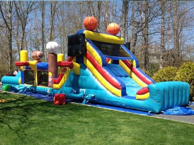 China Sport Arena Commercial Inflatable Obstacle Course Blow Up Water Obstacle Course for sale