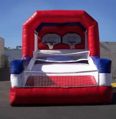 China Custom Inflatable Sports Games Doubleshot Basketball Shooting Stars For Adult for sale