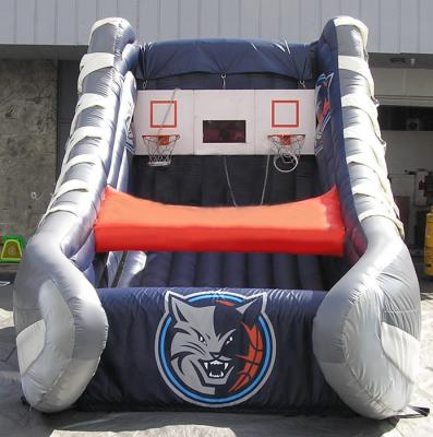 China Fun Inflatable Interactive Games Charlotte Bobcats Inflatable Kids Games Basketball Shot for sale