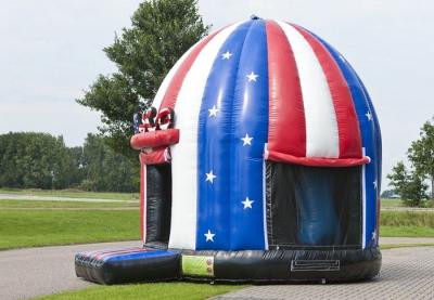 China Comercial American Flag Disco Dome Bouncer,Children Inflatable Moonwalk Bouncer for sale