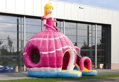 Chine Château plein d'entrain gonflable d'impression rouge étonnante de princesse Inflatable Bouncer PVC Material à vendre