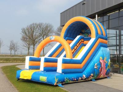 China Customized Ocean Commercial Inflatable Slide Fire Resistant Inflatable Bounce Slide for sale