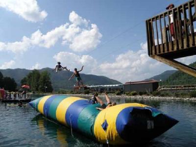 China Juguetes inflables de salto del agua de los blogs del agua para la piscina, lona durable del PVC en venta