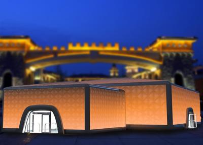 中国 新しい照明立方体の膨脹可能な建物の膨脹可能なでき事のテント ポリ塩化ビニールの防水シート 販売のため