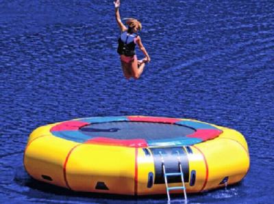 China Jumping Water Trampoline Inflatable Water Toys Waterproof PVC for sale