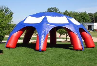 China Customized 10m Inflatable Spider Tent Dome Inflatble Tent With 6 Legs for sale