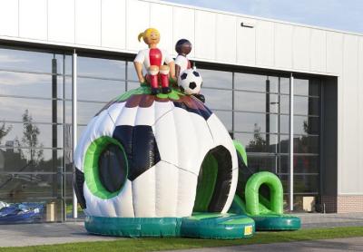 China Fun Soccer Backyard Inflatable Jumper Bouncer Air Bouncer Inflatable Trampoline for sale