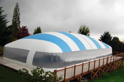 China Swimming Pool Waterproof Inflatable Air Tent PVC Tarpaulin Material for sale
