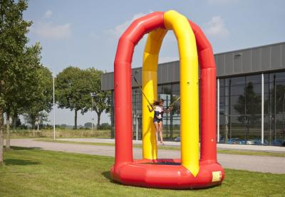 China Extrem Inflatable Sports Games 4.2m Inflatable Bungee Trampoline for sale