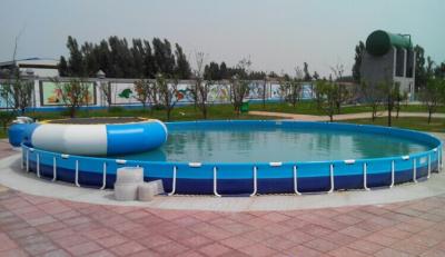 China Family Entertainment Metal Framed Swimming Pools Round Custom Made for sale