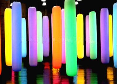 China Sex Tube 8 Led Lighing Inflatable Column Changing Color For Diaplay for sale
