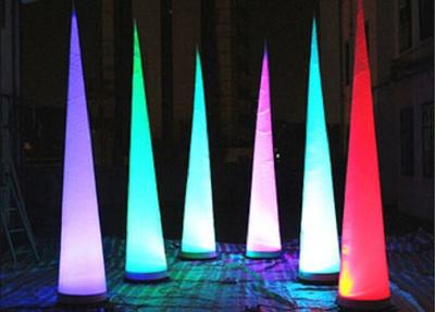 China Led Lighting Inflatable Advertising Products , Party Decoration Inflatable Cone for sale
