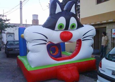 China Popular Moonwalk Bounce House Inflatables Big 3D Design Cat for sale