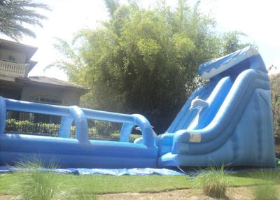 China 21FT Tall Outdoor Inflatable Slide And 32ft Long  Inflatable / Wave With Pool for sale
