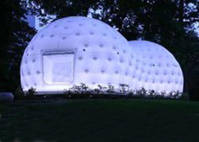 China Ultra Light Dome Inflatable Tent , Inflatable Tea House Tent With Led Light for sale
