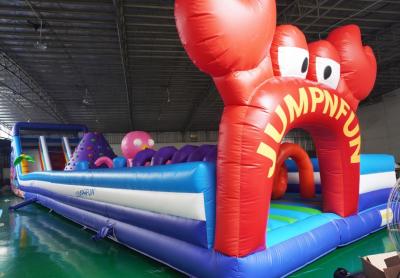 China Colorful Commercial Outdoor Inflatable Obstacle Course For Toddler for sale