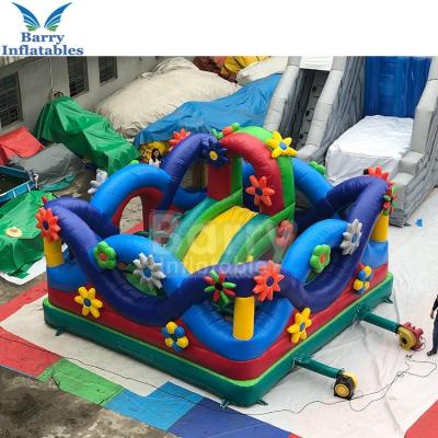 China 0.55mm PVC Bouncy Castle Flower Vegetable Inflatable Funcity Playground Theme Park for sale