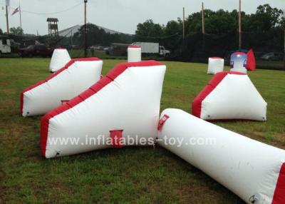 China Paintball-Bunker-Laser-Umbau-Bunker Luft 0.9mm PVCs aufblasbare, die aufblasbare Sport-Spiele für Spielplatz schießen zu verkaufen