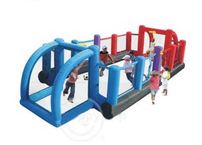 China Kids Inflatable Sports Games 3 in 1 nflatable Football / Soccer Field / Court for sale