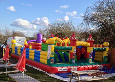 China CE Outdoor Inflatable Bouncy Castle With Slide , Commercial Adult Bouncy Castle for sale