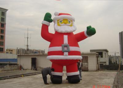 China Customzied 6M Inflatable Ssanta Claus , PVC Santa Claus Air Balloon For Advertising for sale
