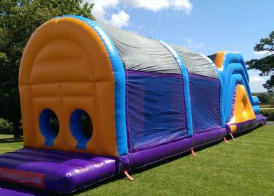 China Popular Customized Size Certificated Inflatable Obstacle Course With Cover for sale