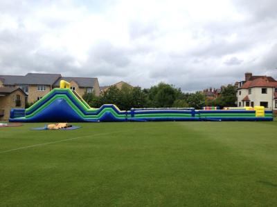 China Biggest 135ft x 20ft Assualt Inflatable Obstacle Course For Big Event Or Rental Business for sale