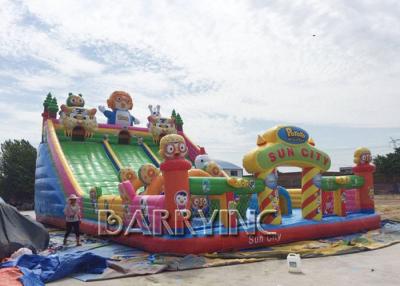 China Digital Printing PVC 0.55mm Large Inflatable Slides For Kids / Adult CE for sale