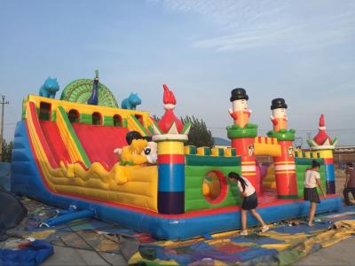 China PVC Material Children Inflatable Playground Slide Castle Type Bouncy Castle Games for sale