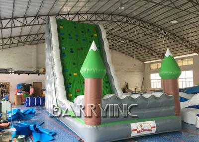 China Jungle Green Kids Inflatable Climbing Wall For Amusement Inflatable Play Equipment for sale