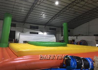 China Spain Commercial Grade PVC Inflatable Beach Volleyball Bossaball Court For Bench for sale