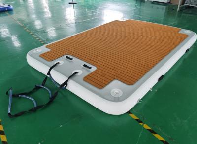 China Customized Inflatable Pool Float Mattress Dock Drop Stitch for sale